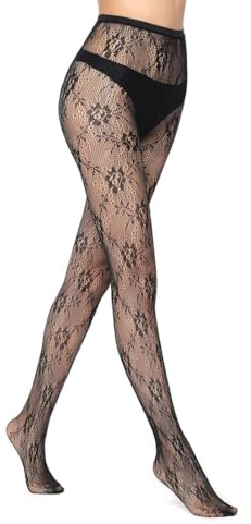 CULEO Collants femme 1 pièce de bas noirs, leggings pour femmes, leggings en résille, leggings pour femmes, leggings doublés pour femmes, leggings à motifs pour femmes