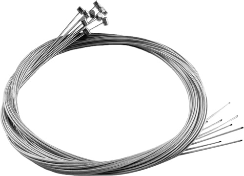 10Pcs 1.75m Bicycle Brake Cables, Bike Brake Cable, Universal Standard Bicycle Brake Cable Replacement Accessories, Bicycle Front and Rear Brake Cable for Road Bike Mountain Bike