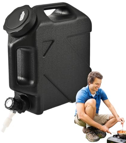 Contenedor de agua de camping de 10 litros, tanque de espiga portátil, cubo de agua al aire libre a prueba de fugas, suministro de hidratación para senderismo, picnic, barbacoa, accesorio de equipo de