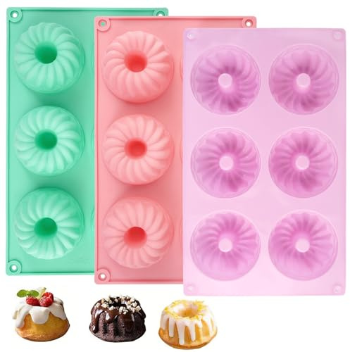 3 Pezzi Mini Tortiera Stampo Per Torte Per Torte,Dessert,Cioccolato,Budino