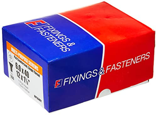 Bargainscrews Lot de 200 vis à cartons multi usages 6.0 x 40mm