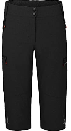 Bergson Vina Capri | Damen 3/4 Radhose (mit gepolsterter Innenhose), robust, elastisch, Black [900], 48 - Damen