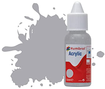 Humbrol Peinture Acrylique NO166 Gris Avion Clair - Mat, 14Ml