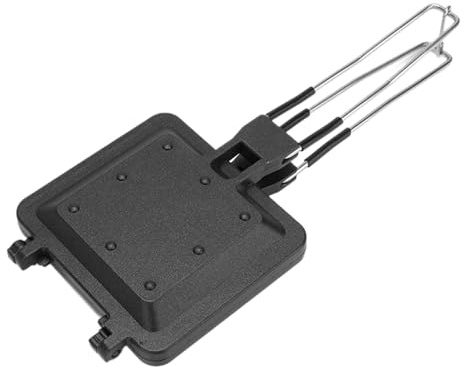 Sarini Camping Sandwich Maker,Sandwich Grill,Double Side Toasted Maker,Non-Stick Stovetop Bread Frying Pan With Heat-Resistant Handles Multifunction Camping Toaster