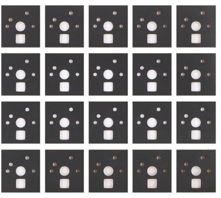 Watreketal Lot de 120 autocollants en mousse pour interrupteur de clavier mécanique, amortisseur de bruit, film d'isolation pour stabilisateur de clavier mécanique