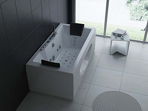 Trade-Line-Partner - Vasca da bagno Luxus Whirlpool, 180 x 90 cm, idromassaggio