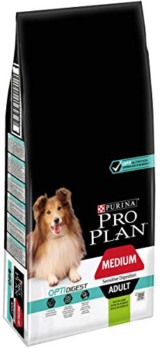 Pro Plan Medium Adult Sensitive Digestion, Hundefutter trocken, reich an Lamm, 1er Pack (1 x 14 kg)