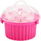 Wolfcut Muffin-Cupcake Box rund aus Kunststoff, Muffin/Cupcake Transportbox, Muffin Box geeignet für 24 Muffins/Cupcakes max. Ø6,0 cm, Muffinbox im Muffin Design