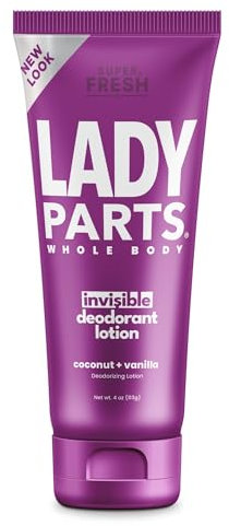 Super Fresh Lady Whole Body Deodorant For Women | For Privates, Body & Skinfolds | Stop Odor Stay Fresh | Aluminum Free Feminine Hygiene | Coconut + Vanilla | 4oz