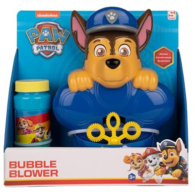 Paw Patrol Seifenblasenmaschine mit Flüssigseife Seifenblasenpistole + 100 ml Flüssigkeit Paw Patrol Chase
