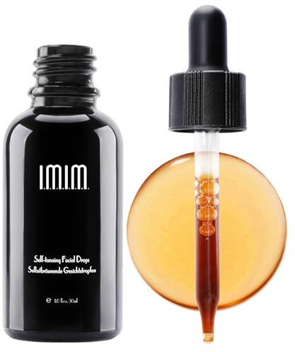 Autoabbronzante Viso e Corpo - IMIM Gocce Autoabbronzanti Naturali per un Colorito Radioso e Uniforme, Formula Leggera per Tutti i Tipi di Pelle, Effetto Progressivo e Idratante, 30ml