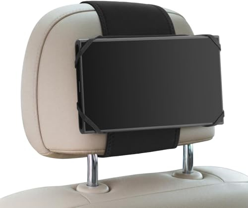 Easecos Car Headrest Mount Holder Vehicle Seat Mount Holder Compatible with Switch 2 Console Gaming Playing and Also for ipad or Mini Tablet Watching (7 - 9) on Car or Vehicle Usage