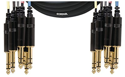 Cordial Intro Multipaire jack/jack sym. 8 voies, fiche Rean, 3,0 m - Câble multiconducteur analogique