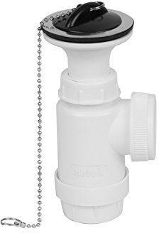 Mirtak BO-41343 - Sifón para lavabo y bidé, con válvula