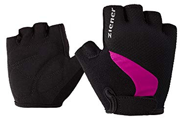 Ziener Kinder CRIDO Fahrrad-, Mountainbike-, Radsport-Handschuhe | Kurzfinger - atmungsaktiv/dämpfend, fuchsia, M
