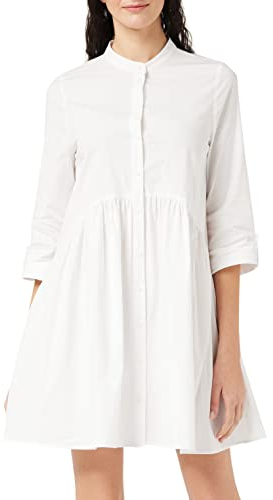 ONLY Damen Onlditte Life 3/4 Shirt Noos Wvn Casual Dress, White, 36 EU
