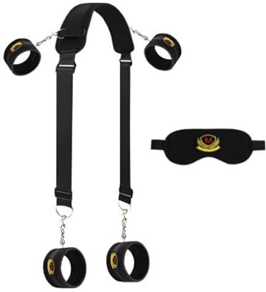 Weimob Seaman Sex Bondage Kit Sexspielzeug für Erwachsene Fesselset Fesseln mit 2 Handschellen Oberschenkelbundgurten Augenbinde Handschellen Erotik Spielzeug Fetisch Set Fesselspiele für Paare