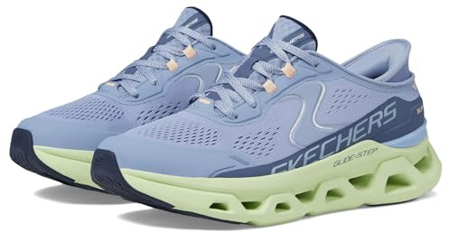 Skechers Women's Glide-Step Altus Hands Free Slip-Ins, Blue/Multi, 8.5
