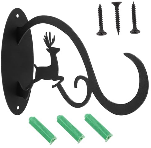 Yardenfun Support De Suspension Pour Plantes Muraux Robustes Pour Balcon Et Jardin Pour Lanternes Et Fleurs Décoration Extérieure à Noël Et Toute Année