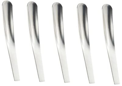 HOLIDYOYO 5pezzi Cucchiai Mini Acciaio Inossidabile Cucchiaio Piatto Multifunzionale Per Caffè Tè E Zuppa Per Casa Ristoranti E Caffetterie