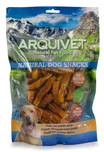 Arquivet - Pollo con Patata Dulce (1 Kg) - Snacks Naturales para Perros