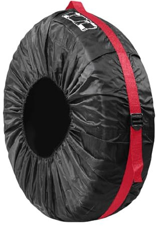 Kioriur Funda de neumáticos de repuesto – Bolsa de mano portátil de tela Oxford, bolsa de neumáticos contra el polvo | Cubierta de neumáticos de coche ajustable, protector de rueda de neumáticos