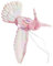 TOYANDONA Transparenter Vogelanhänger Dekorative Vögel Hängende Verzierung -Ornament Kristall-Vogel-anhänger -Figuren-anhänger Fliegende -Figur Rosa Acryl