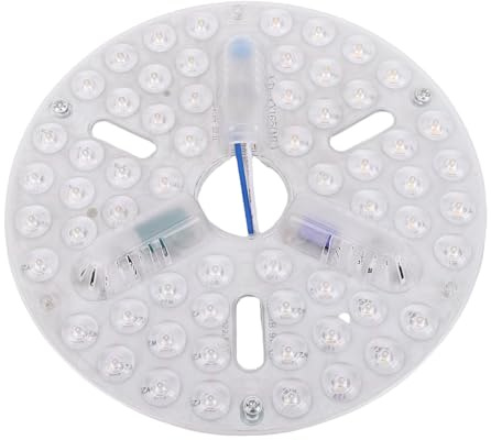 SIXRUN 6,5-Zoll Deckenventilator LED-Lichtersatz PC 3 Farbtemperatur Dimmbar LED Panel Retrofit für Zuhause, Büro