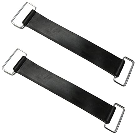 2 st halkfria batteriremmar gummiband, töjbart svart gummiband band band bandage motorcykel batteri fast band