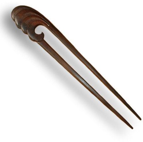 ISLAND PIERCINGS Haarnadel, Haargabel aus Holz, HN015, Frauen, Unisex, ca. 15 cm, 1 Stück