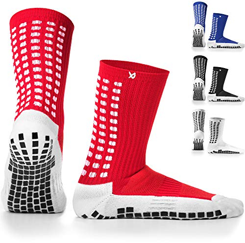 LUX Football Grip Socks - Anti-Slip, Anti-Blister Men’s Sports Socks for Football, Basketball, Hockey, Volleyball & Yoga