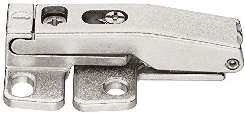 GedoTec® Charnière rabattable réglable pour ferrures à rabat Senso | Bande centrale pour rabats en bois et aluminium | Acier nickelé | Ferrures de meubles