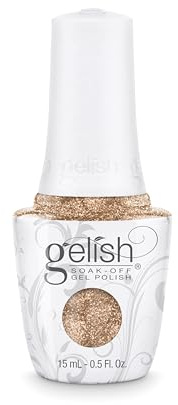 Gelish Gel Nagellack No Way Rosé – Professioneller UV Gellack für Maniküre, French Nails & Nail Art, 21 Tage Haltbarkeit, Aushärtung mit UV Lampe, bekannt aus den USA, Farbe Roségold Metallic, 15 ml