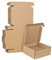 Corrugated Cardboard Shipping Boxes, 10x10x2cm Royal Mail Letter PiP Postal Boxes for Posting, Brown Packaging Mailing Boxes for Business, Storing or Gift (Pack of 10)