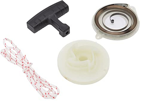Motorsåg Rekyl Startremskiva Fjädersats, Startskiva Fjäderhandtag Drarep Kit Startremskiva Ersättning för 445e 450 455 460