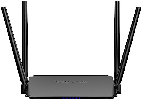 1200 Mbit/s WLAN Router, WAVLINK Dual WLAN Router (867 Mbit/s 5GHz + 300 Mbit/s 2,4GHz), Unterstützt Router/AP/Repeater-Modus, 4x5dBi-Antennen, 10/100Mbps WAN/LAN, Beamforming Technologie
