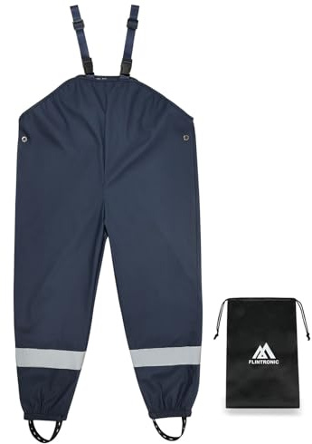 flintronic Pantalones para Lluvia Unisex Niños, Niños Pantalon Chubasquero, Niños Barro Lluvia para Niños Impermeable, Pantalón de Agua Impermeable Transpirable, Outdoor Pantalón Barro para Niños, M