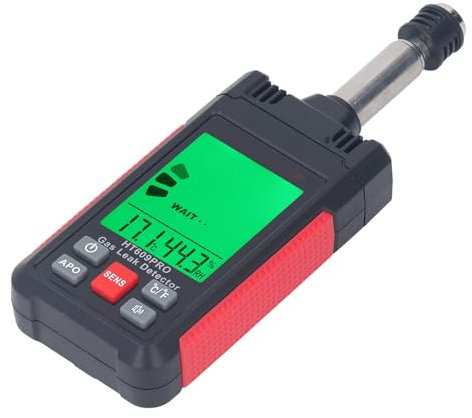 Analizador de Gases Portátiles, Operación Fácil de Impacto Detector de Gas de ABS Resistente a Las Alarmas Duales Consumo de Baja Energía para Sitios de Construcción