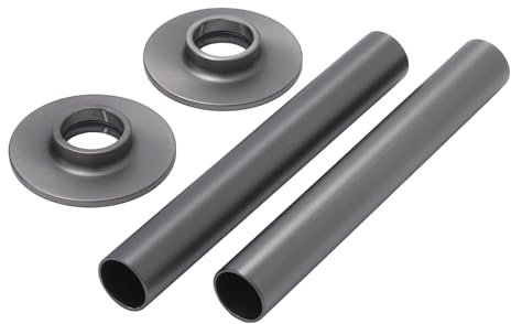 Milano Gunmetal Grey Radiator Pipe Sleeve Covers and Flanges