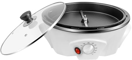 Electric Coffee Bean Roaster Machine for Home Use, 110V Coffee Roaster with Adjustable Temperature & Timer, 1.1LB Capacity, Automatic Cooling Smoke Control for Home Baristas, Small Batch Roasting