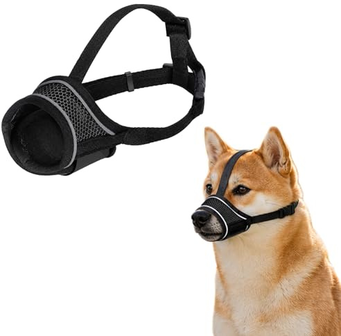 ZEMINRI Muselière pour Chien avec Sangle de Tête Réglable Muselière Chien