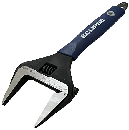 Eclipse Professional Tools ADJW12WJ 12 Adjustable Wrench Extra Wide Jaw 60mm (2 ¼) Jaw Width