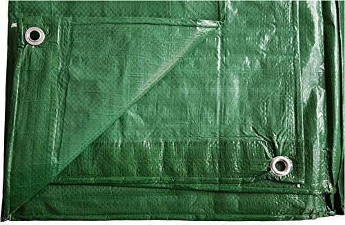 TARPAULIN (3m x 4m green) waterproof builders tarp/camping cover up ground sheet,ideal to keep items dry and clean,indoors and garden cover