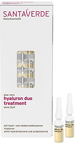 Santaverde hyaluron duo treatment 30ml | Dual-Actions Feuchtigkeitsserum mit Aloe Vera & Hyaluronsäure | Für straffe Haut