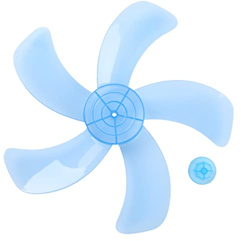 TiaoBug Universal Lüfterflügel Ventilator Rotorblatt Ersatzteile Flügelrad Kunststoff Lüfterflügel Ersatzteile für Tischventilator Ø 12 Zoll 16 Zoll Himmelblau B Passend für 16 Zoll