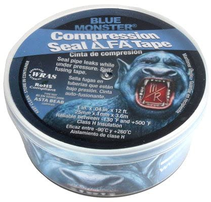 Blu Monst. Compression Seal Tape (12 ft x 1 Roll). Pack of 2