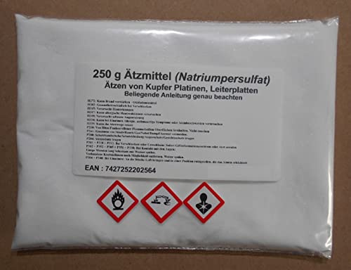 Frätmedel natriumpersulfat, 250 g | etsning av kopparkretskort, kretskort