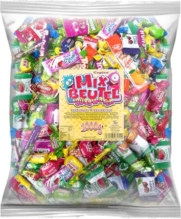 Capico Süsswaren Mixbeutel 1000g Kaubonbons & Kaustreifen