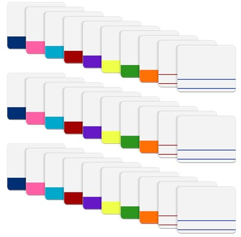 600PCS Page Markers Index Tabs, Self-Adhesive Writable Sticky Tabs, Colorful File Page Markers Binder Tab, for Annotating Books, Notebooks, Binders, File Folders, Office, 10 Colors