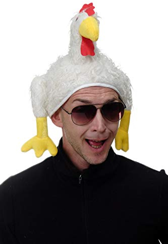 DRESS ME UP - H91/Chicken Party Hut Mütze Halloween Karneval Huhn Henne Hahn ca. 62 cm